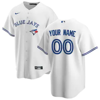 youth nike white toronto blue jays home replica custom jersey